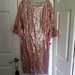 Rose Gold Sequin Dress